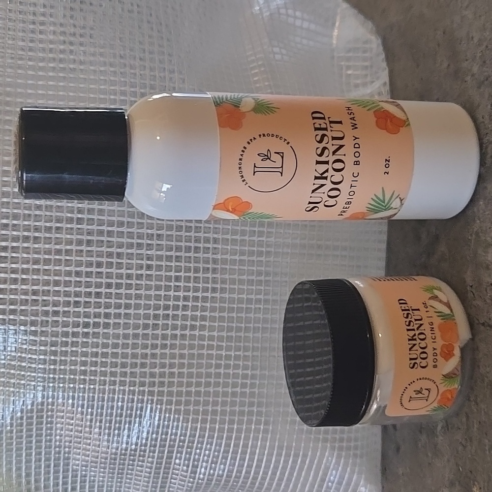Lemongrass Spa Sunkissed Body Wash & Body Icing w/bag